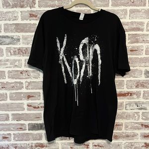 Black Concert Tshirt - Korn